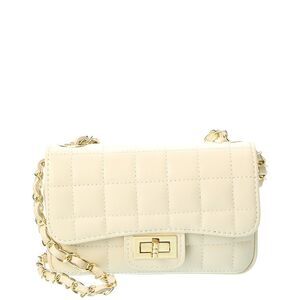 Persaman New York Evelyn16 Quilted Leather Shoulder Bag, Beige